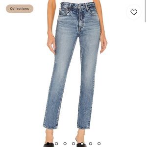 Moussy Vintage Lombard Slim Straight in Blue